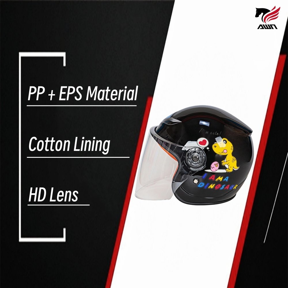 Hot Selling Safety Half Face EPS Motorcycle Helmets For Kids Electric Motorbike Helmets Motorcycle Crash Helmet Head Guard
