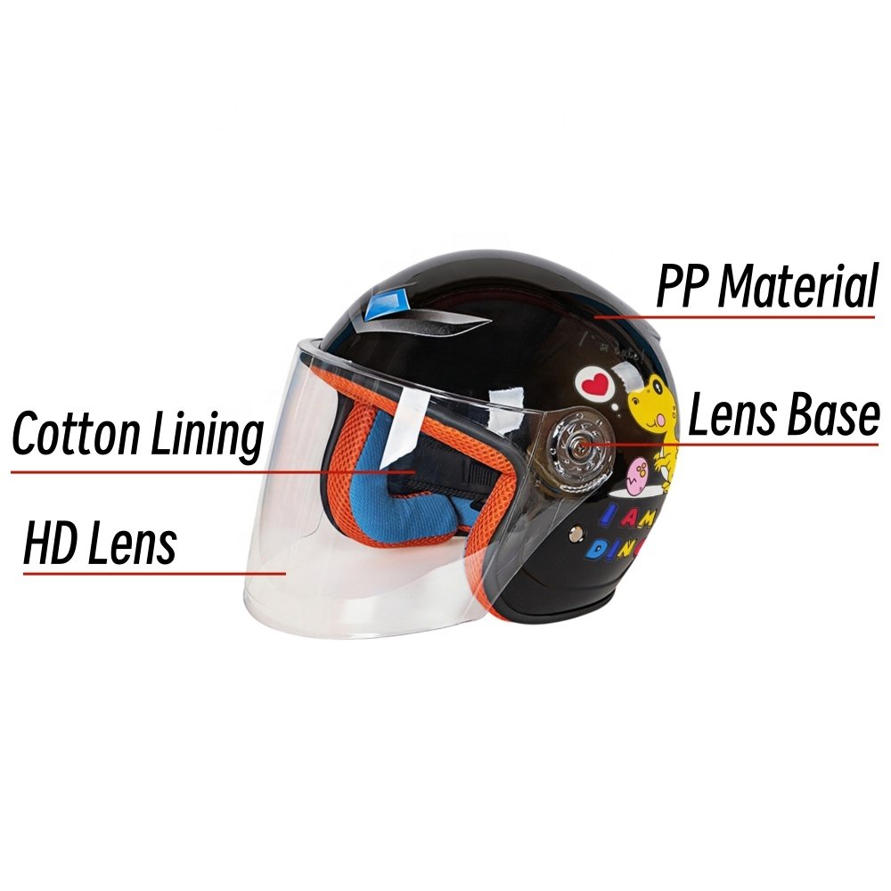 Hot Selling Safety Half Face EPS Motorcycle Helmets For Kids Electric Motorbike Helmets Motorcycle Crash Helmet Head Guard