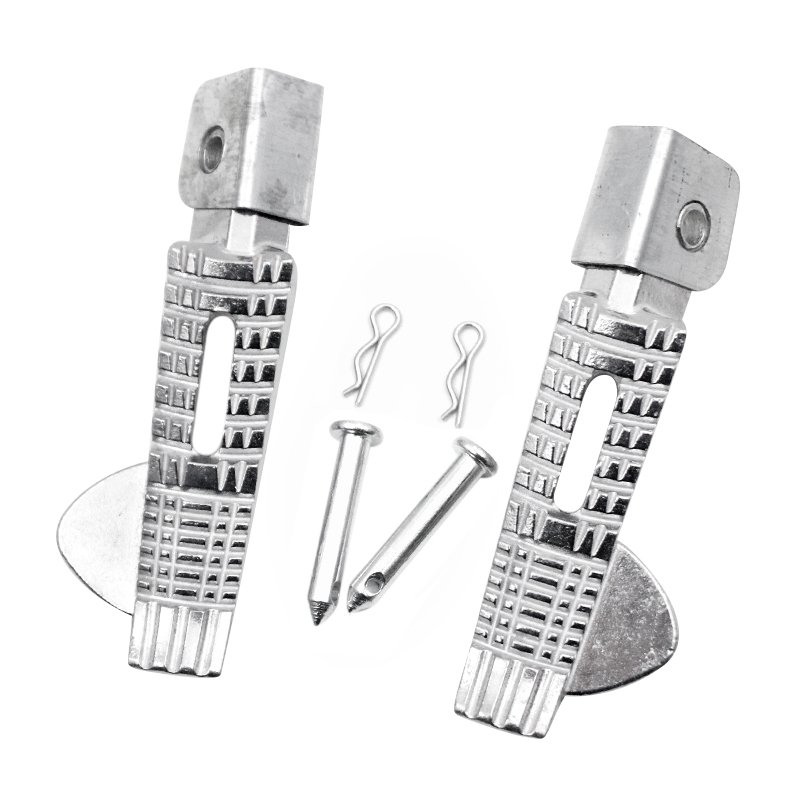 Aluminum Rear Step Footrest Pedals Motocross Style Scooter Foot Pegs CNC PC Parts Accessories for Motorcycles