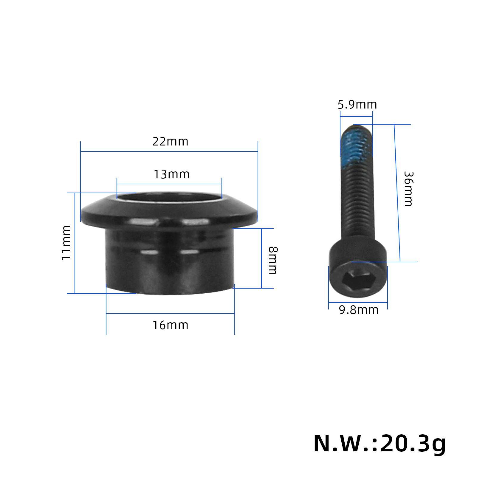 Electric Scooter Front Fork Screw Fold Bolt Middle Screws For Xiaomi Mi4 Pro Scooter Spare Parts Replacement Accessories
