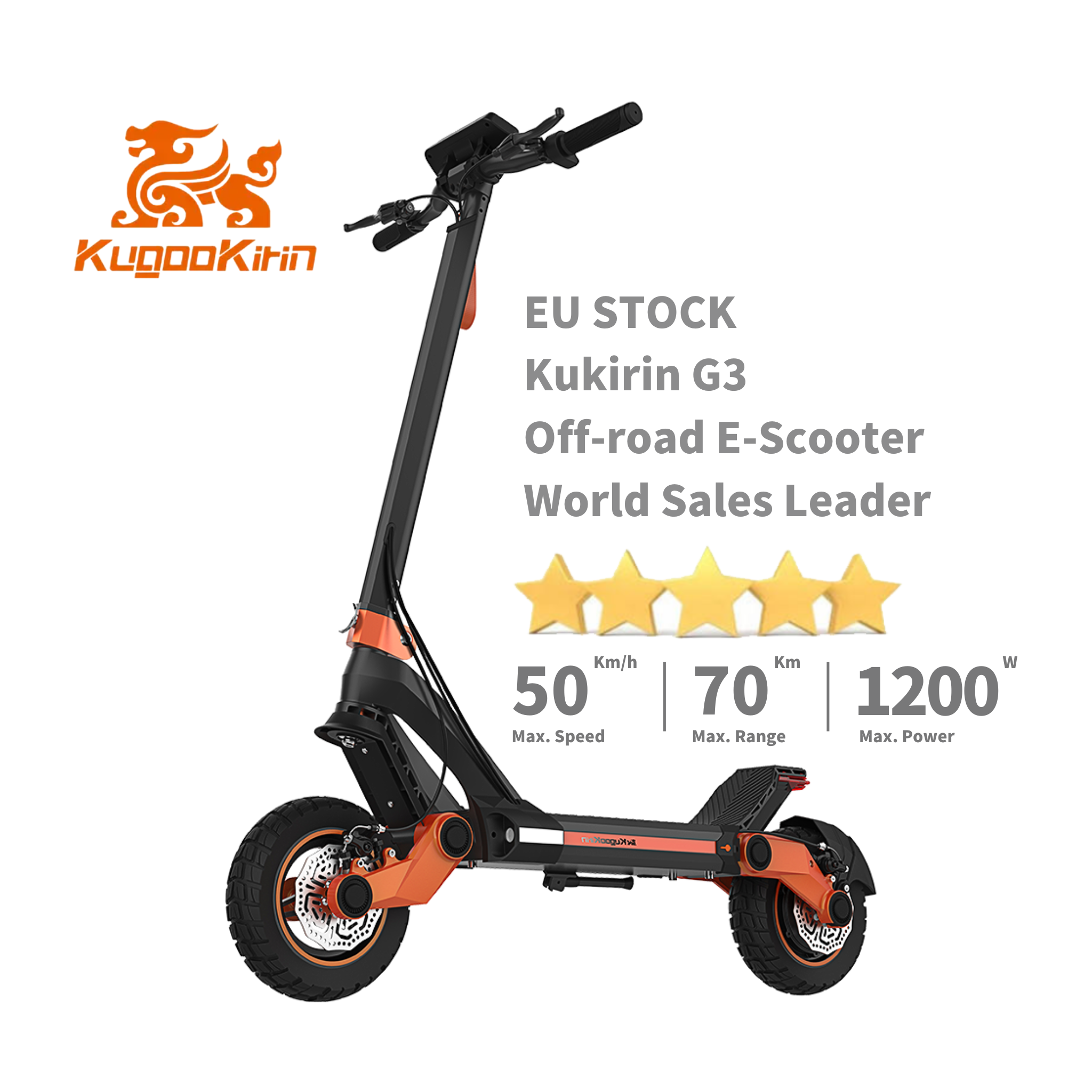 kugookirin KUKIRIN G3 New Design off-road World Fastest Electric Scooters For adults