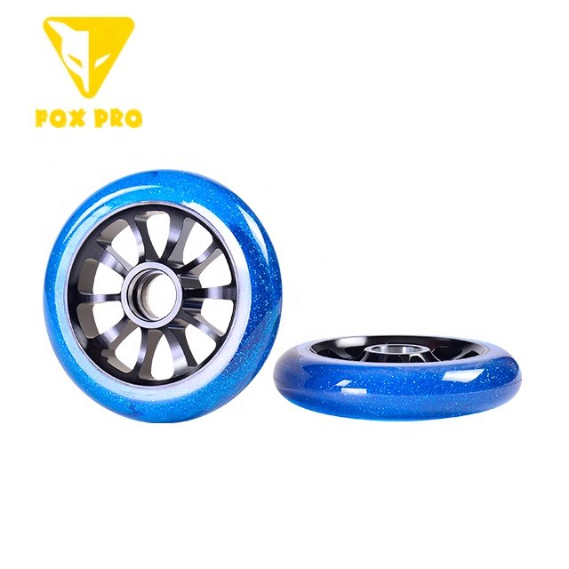 FOX PRO stunt scooter wheels 100mm or 110mm Transparent PU flash PU with aluminum core
