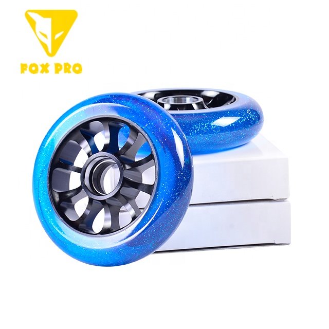 FOX PRO stunt scooter wheels 100mm or 110mm Transparent PU flash PU with aluminum core