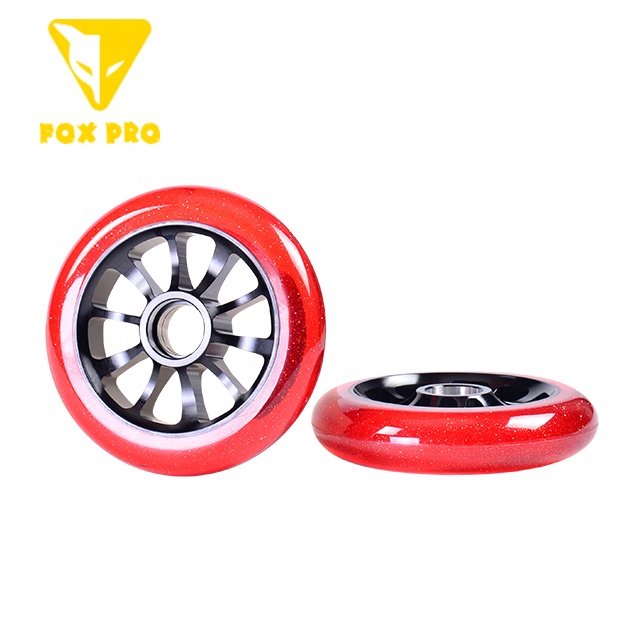 FOX PRO stunt scooter wheels 100mm or 110mm Transparent PU flash PU with aluminum core