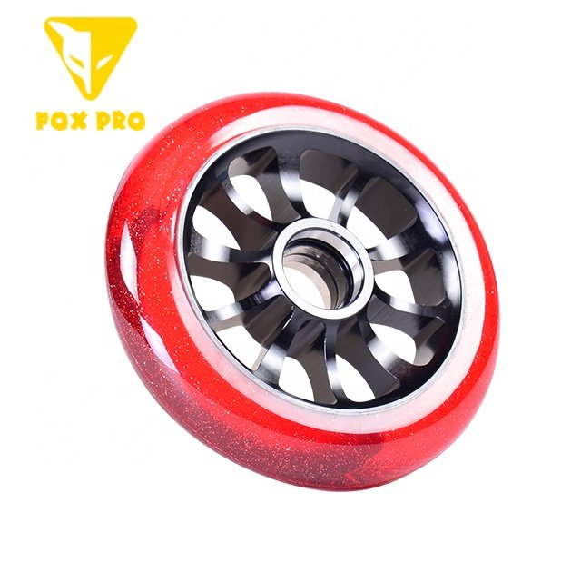 FOX PRO stunt scooter wheels 100mm or 110mm Transparent PU flash PU with aluminum core