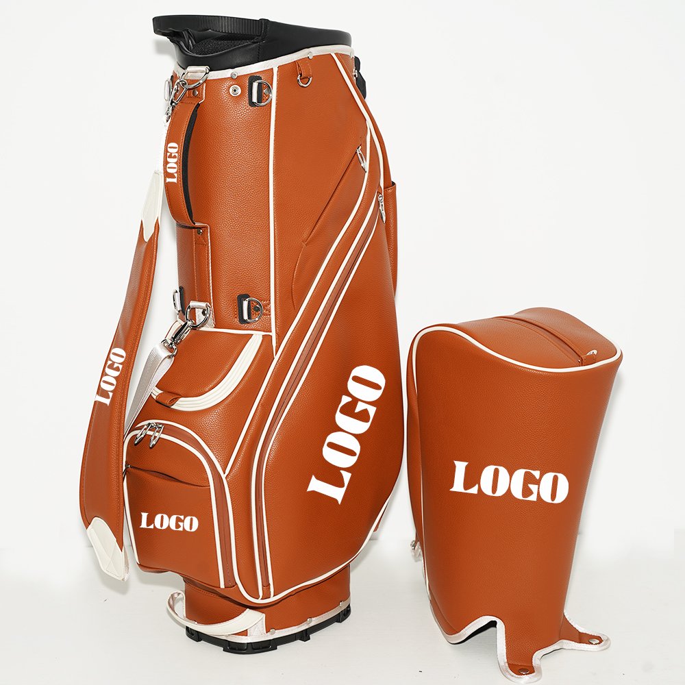 OEM ODM custom logo waterproof golf bag sun mountain parts luxury pu leather golf bags