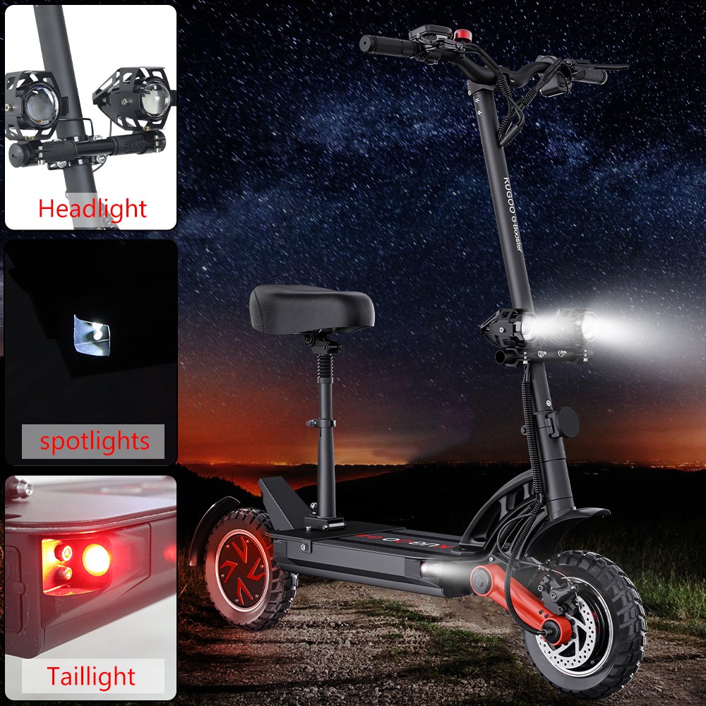 2024 Good Quality 2400W 48V 23AH Lithium Battery KUGOO G-BOOSTER Dual Motor Off Road Foldable Electric Scooters For Adults