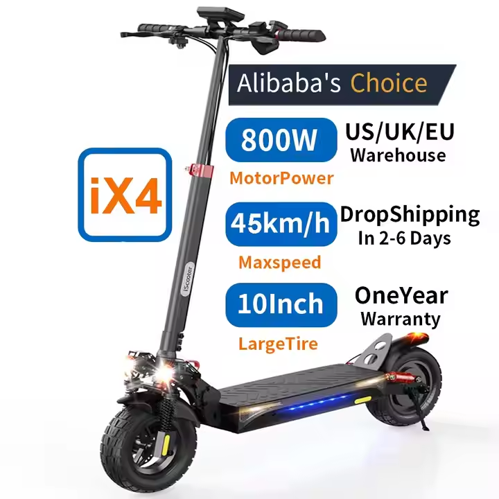 2024 new iScooter iX3/iX4/iX6 EU 1000W motor electric adult electric scooter with removable battery pack display lcd escooter