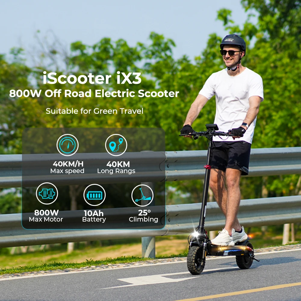 2024 new iScooter iX3/iX4/iX6 EU 1000W motor electric adult electric scooter with removable battery pack display lcd escooter