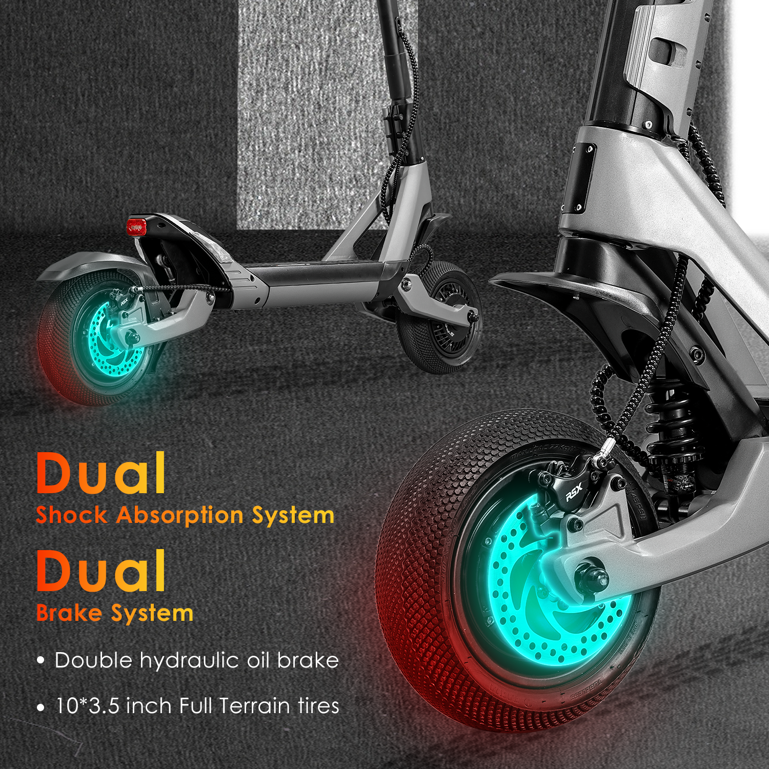 HEZZO EU US Warehouse Electric Scooter 60V 3200W Dual Motors Foldable Off Road Fat Tire 23Ah Moped Scooter Escooter for Adult