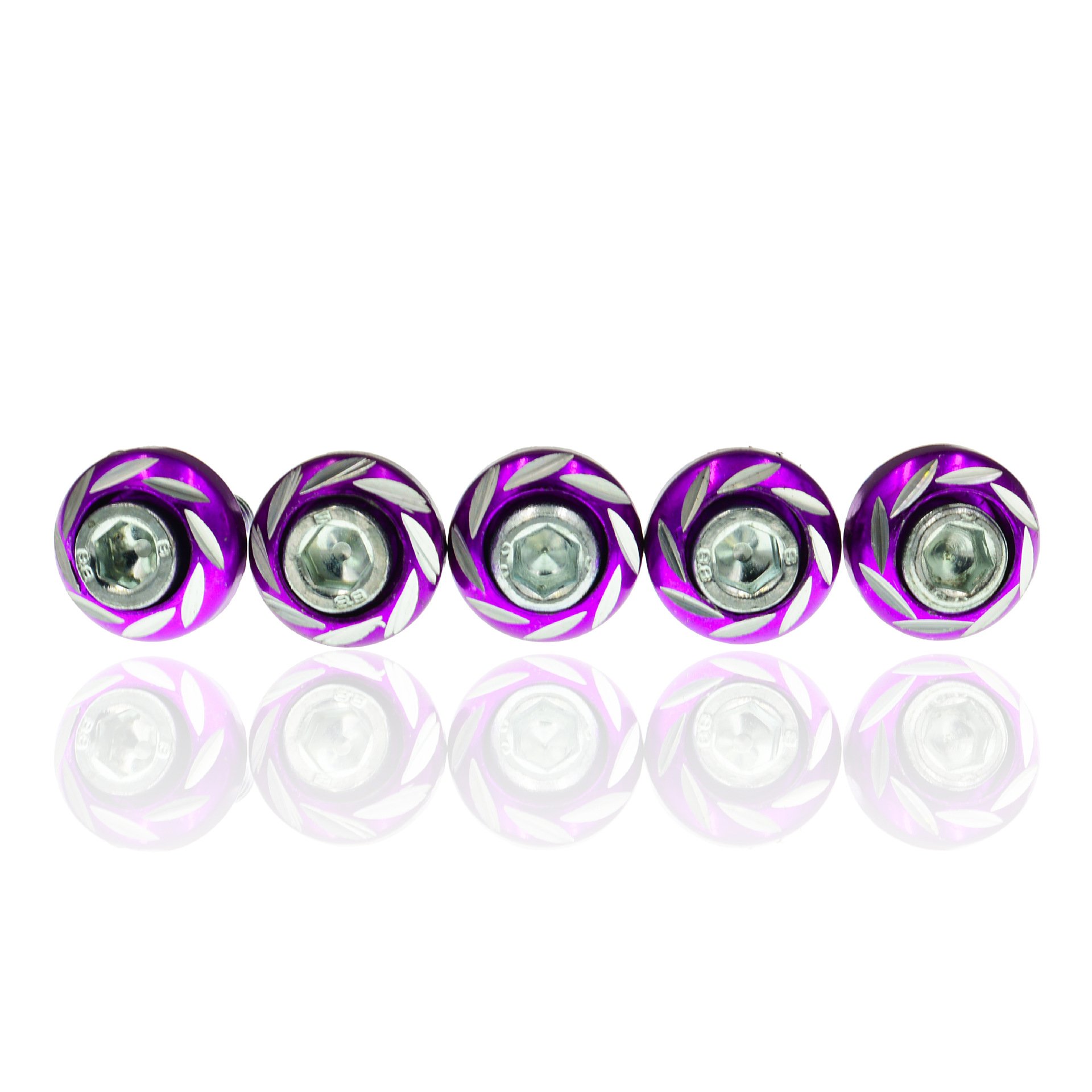 Motorcycle Electric Vehicle Modification Installation Screw 6mm Bolt Nut Scooter Decoration Round Carving Color Screw