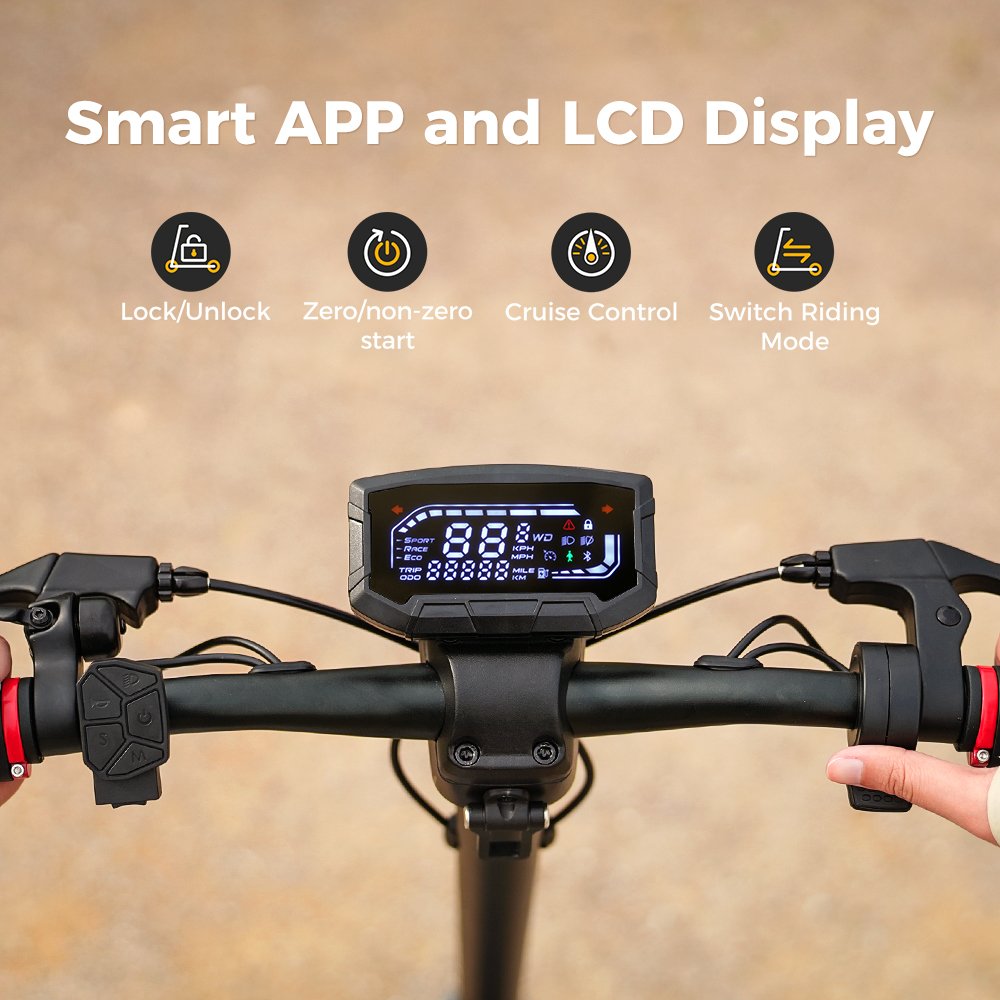iScooter iX7Pro 2000W dual motor 17.5Ah adult folding scooter electric speed 65km/h off road Electric Scooters