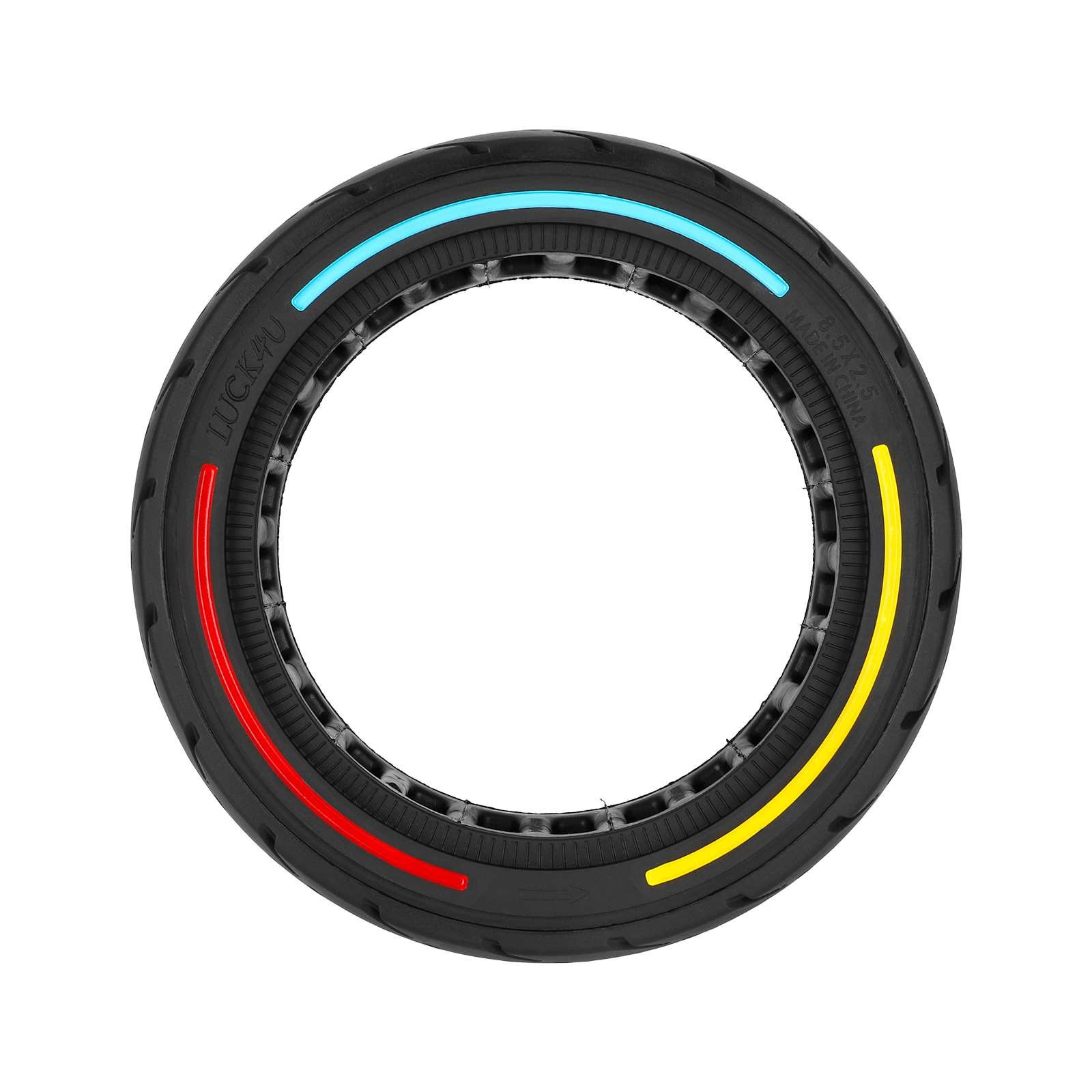 8 1/2*2.5 City Road Solid Tire 8.5 Rubber Honeycomb Solid Tires With Three Colours Circle For Dualtron Mini Speedway Leger Tyre