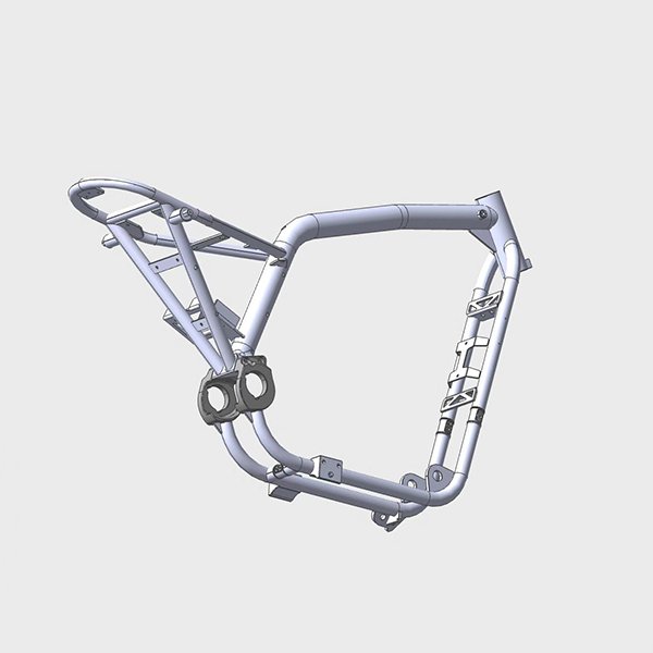 High Speed Electric Motorcycle Frame Front and Rear Disc Brake 80KM/h 72V 3000W Scooter Frame