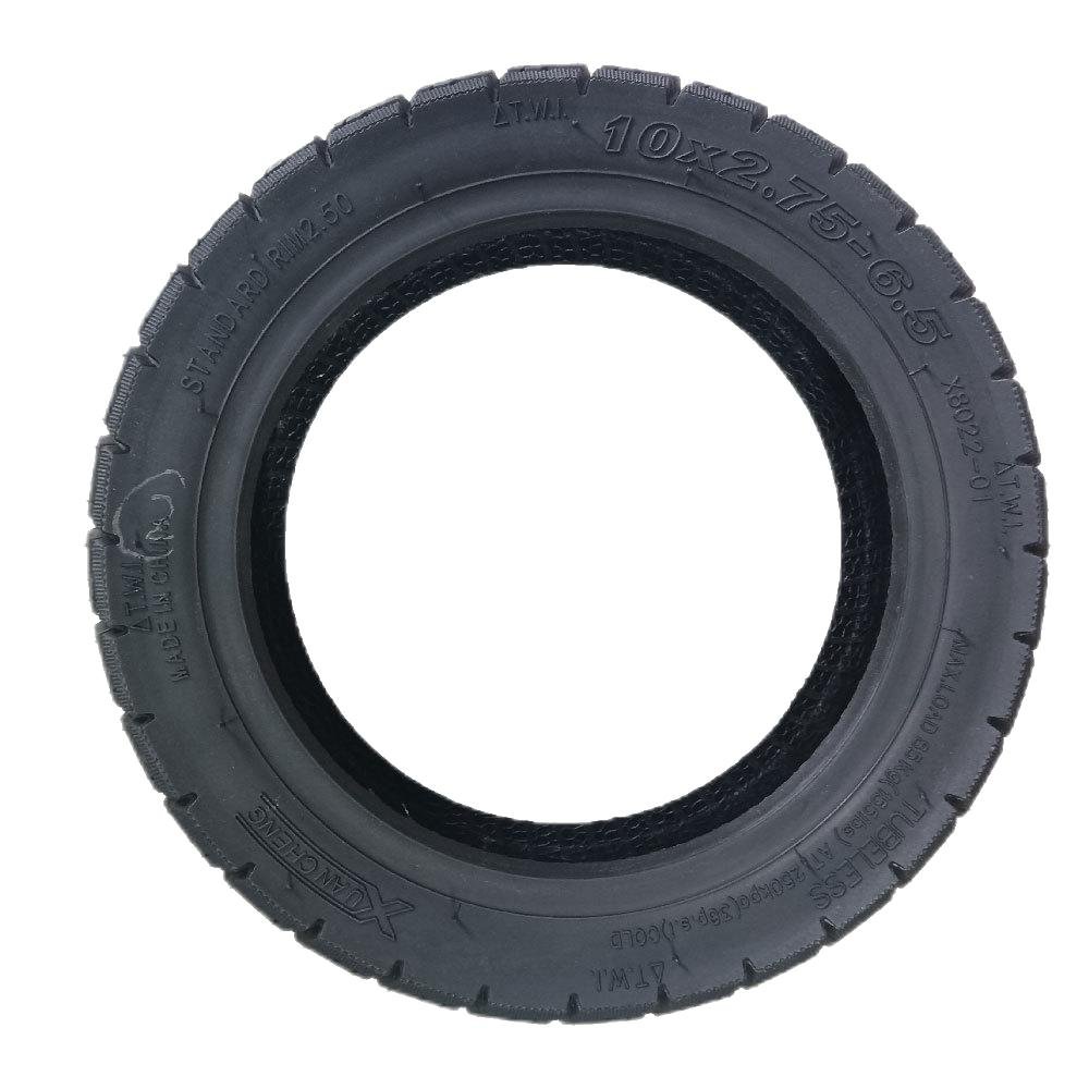 10*2.75-6.5 vacuum tire black rubber tubeless scooter outer tire. Replacement rubber outer tire for scooter wheel