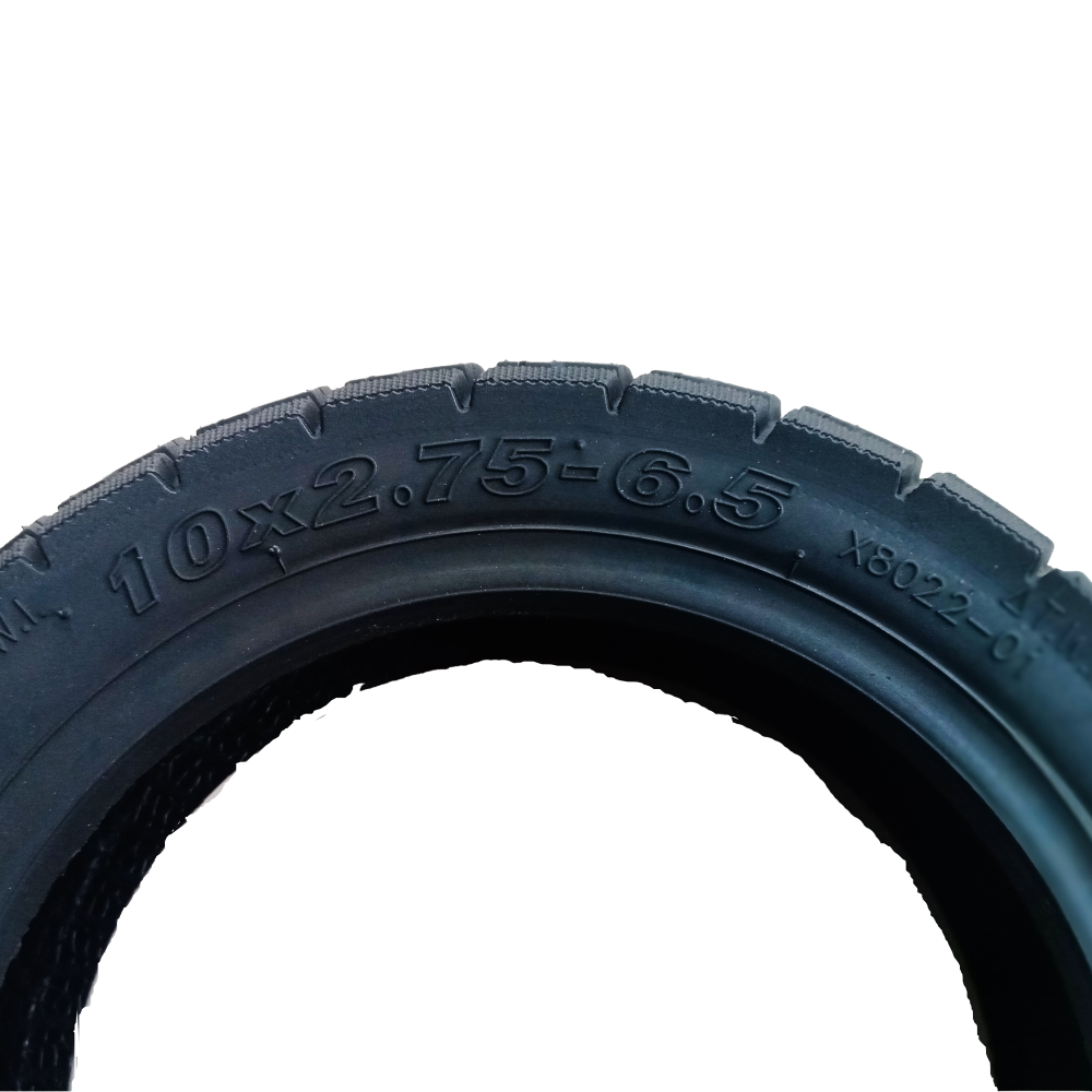 10*2.75-6.5 vacuum tire black rubber tubeless scooter outer tire. Replacement rubber outer tire for scooter wheel