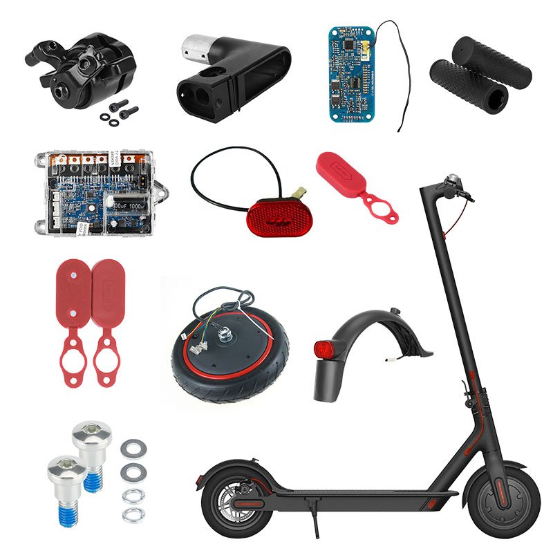 EU Warehouse Electric Scooter Front Fork Cover Housing Wheel Bracket Wheel Holder Plastic Shell For Xiaomi M365 Scooter Parts