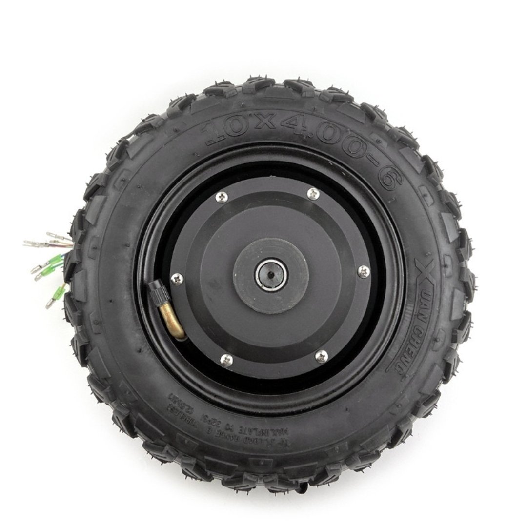 24V 36V 48V 350W E-scooter 10inch Brushless Geared Motor Single/Dual Shaft Electric Scooter Hub Motor With Off-road Tire