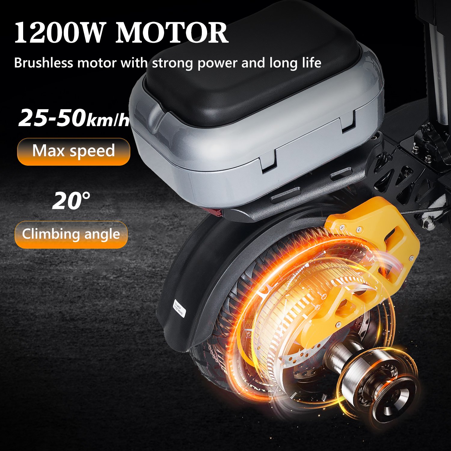 GB UK Warehouse Electric Scooter 1200W Motor 30-45KM Super Long Distance With Multi-Function Storage Box iENYRID M9 Scooter