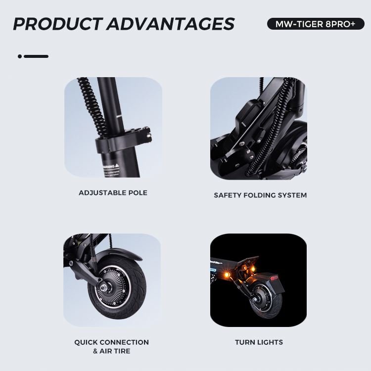 600watt double motor adult 8.5 inch wheel foldable powerful electric scooter for adults