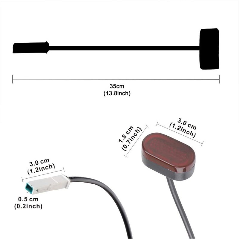 Fenders Scooter Wings Brake Light For Xiaomi M365 Pro Rear Mud Guard Support Protection Screws Rubber Stopper Scooter Parts