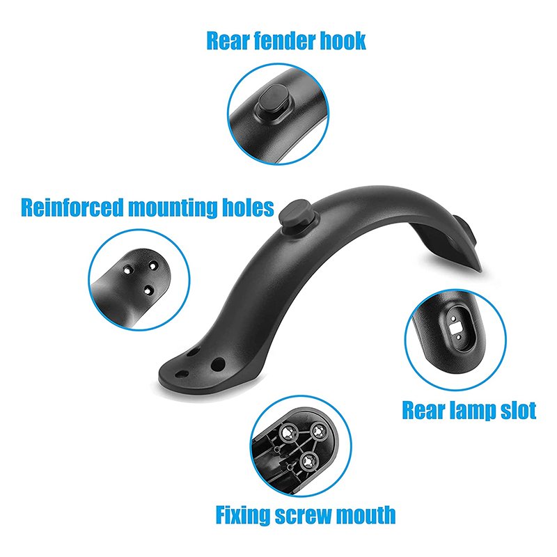 Fenders Scooter Wings Brake Light For Xiaomi M365 Pro Rear Mud Guard Support Protection Screws Rubber Stopper Scooter Parts