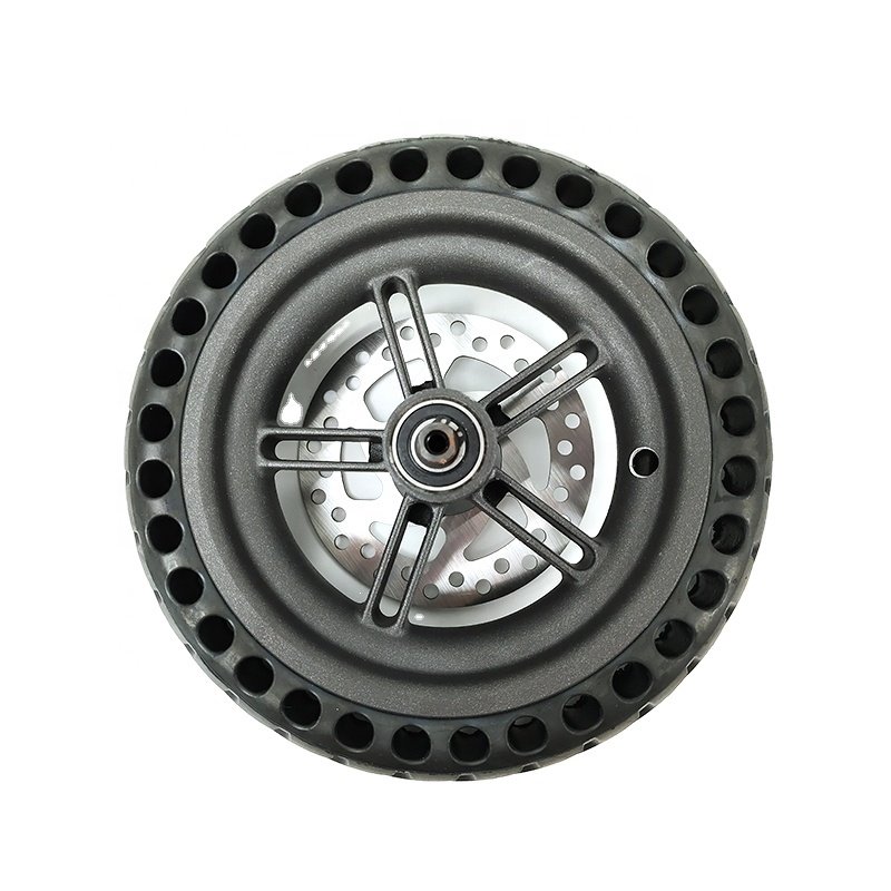 Electric Scooter Spare Parts Rear wheel+Honeycomb solid tire +Brake disc for Xiaomi Pro/Pro2 Repair Accessories Rear Wheel Tire