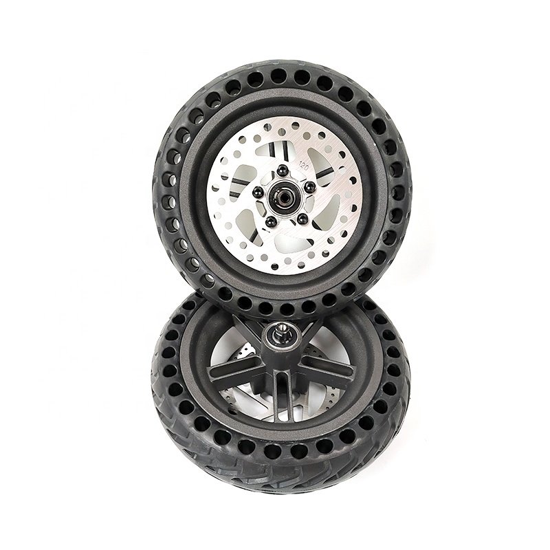 Electric Scooter Spare Parts Rear wheel+Honeycomb solid tire +Brake disc for Xiaomi Pro/Pro2 Repair Accessories Rear Wheel Tire