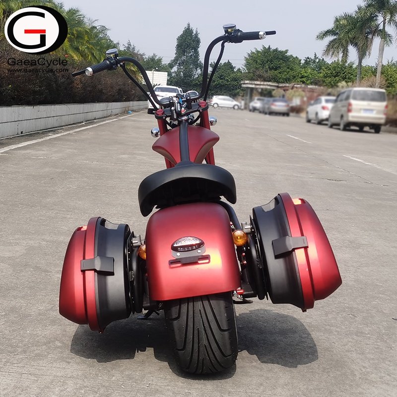 Eu Warehouse Gaea M1P Chopper Style 2000W Citycoco EEC Electric Scooters with Disc Brakes