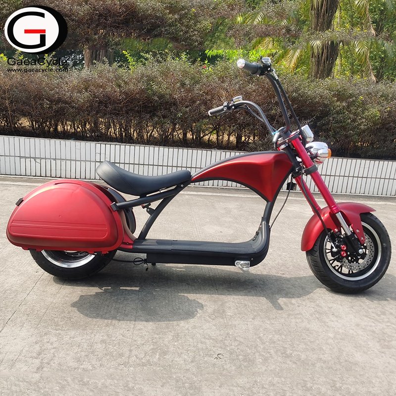 Eu Warehouse Gaea M1P Chopper Style 2000W Citycoco EEC Electric Scooters with Disc Brakes