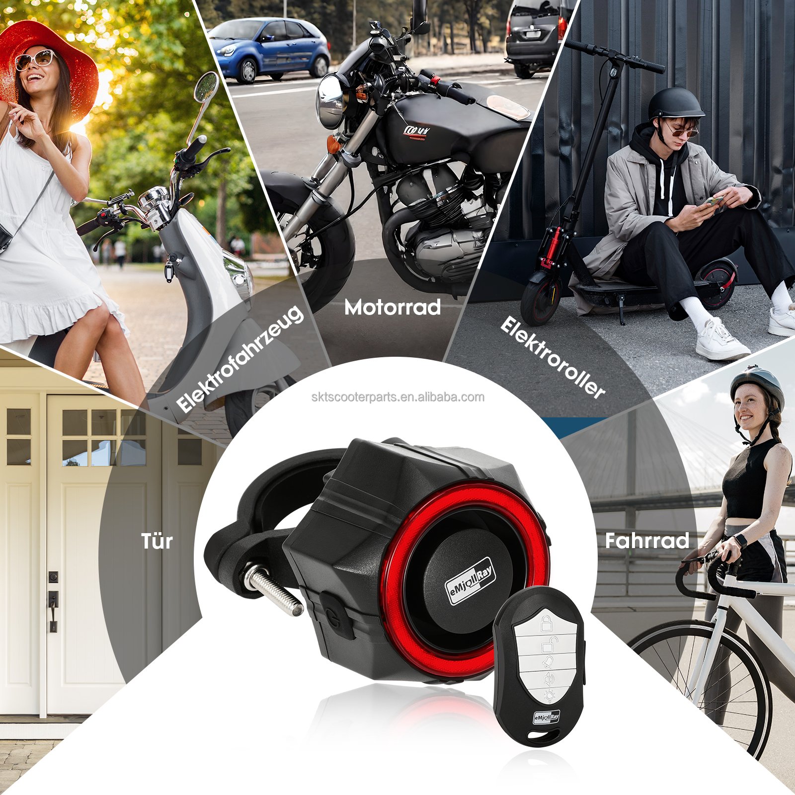 Bicycle Alarm Vibration Motion Sensor Anti-Theft Alarm for Xiaomi M365 Pro 2 Electric Scooter Motorcycle Alarm