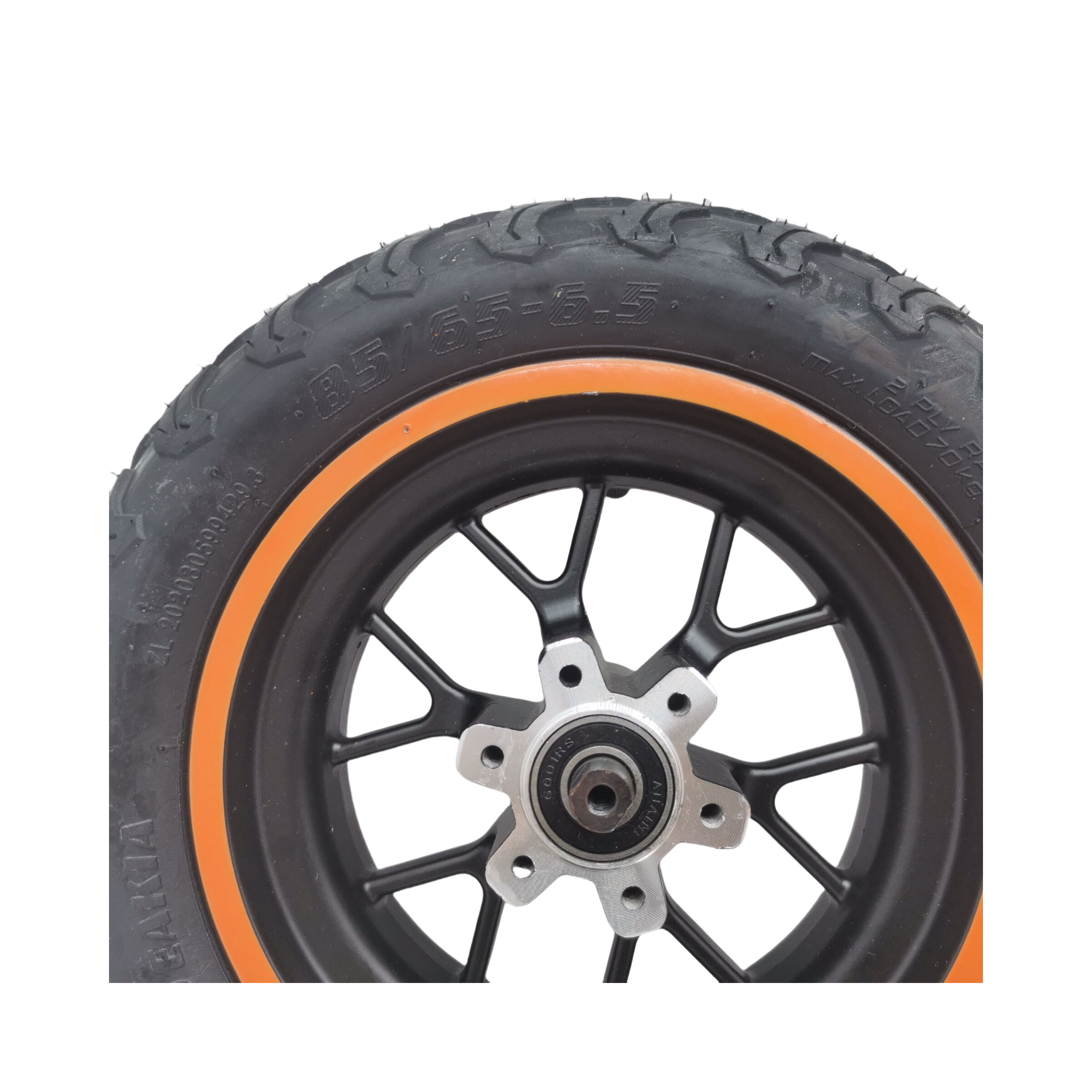 85/65-6.5 Inflatable Rear Wheel Complete Set for KUGOO G5 10 inch Electric Scooter Tyre Aluminium Alloy Wheel Parts
