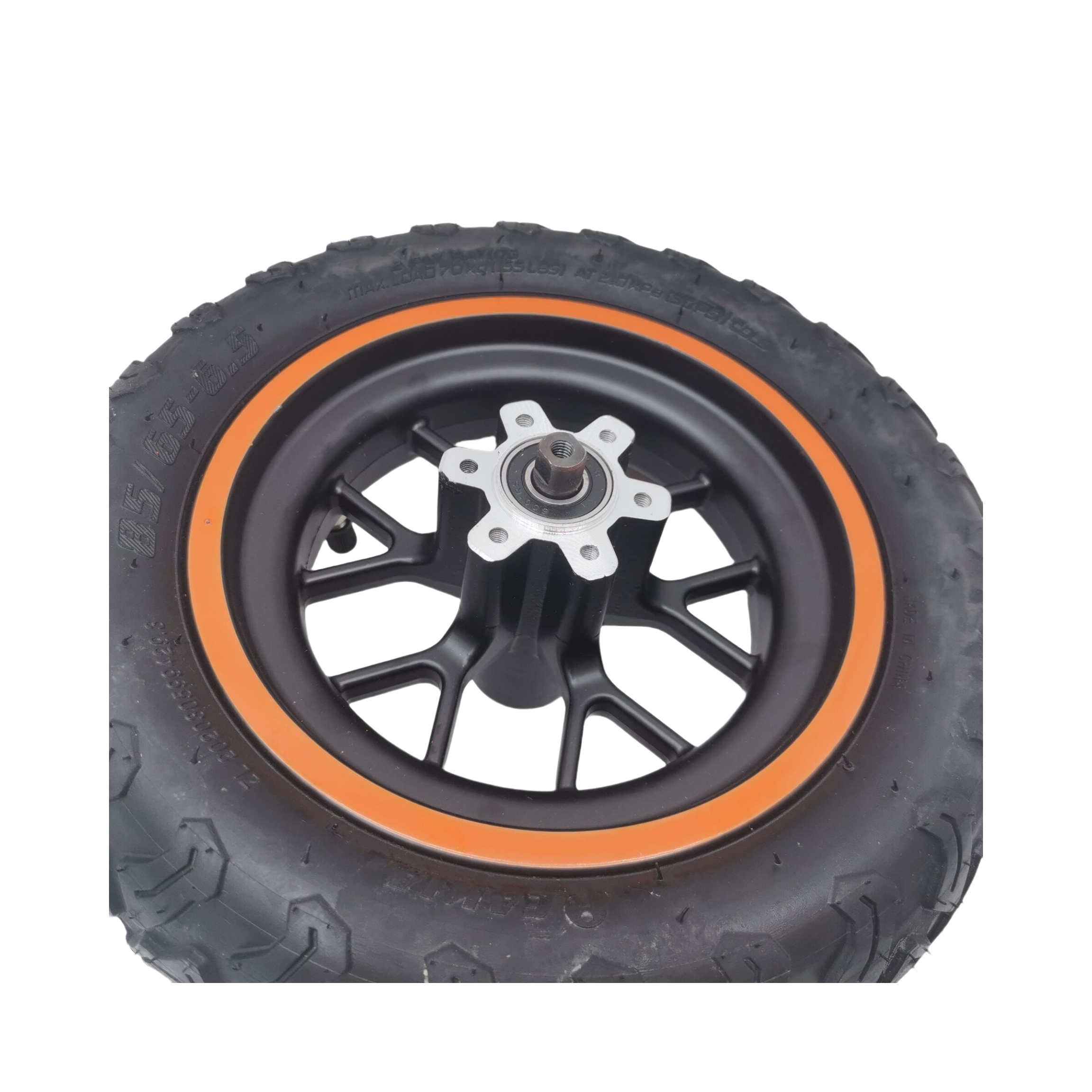85/65-6.5 Inflatable Rear Wheel Complete Set for KUGOO G5 10 inch Electric Scooter Tyre Aluminium Alloy Wheel Parts