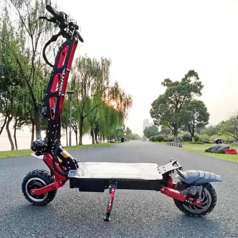 OEM ODM 13-Inch Electric Scooter with 6000W Power 60/72V Battery Dual Wheels 10-Inch Tires Optional Seat 6000W Electric Scooter