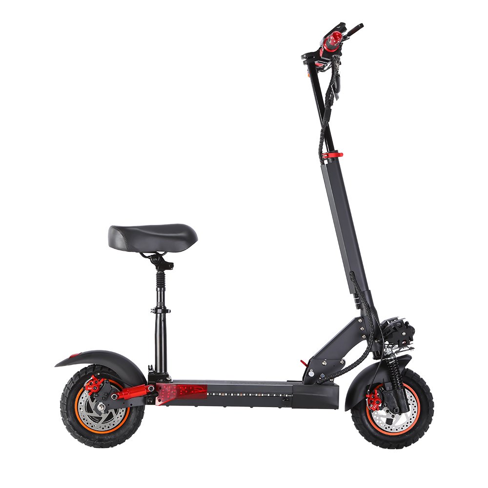 800w 48v 10 Inch Electric Scooter Motor Off road LED Display Fast Speed Big Electric Scooter with Seat