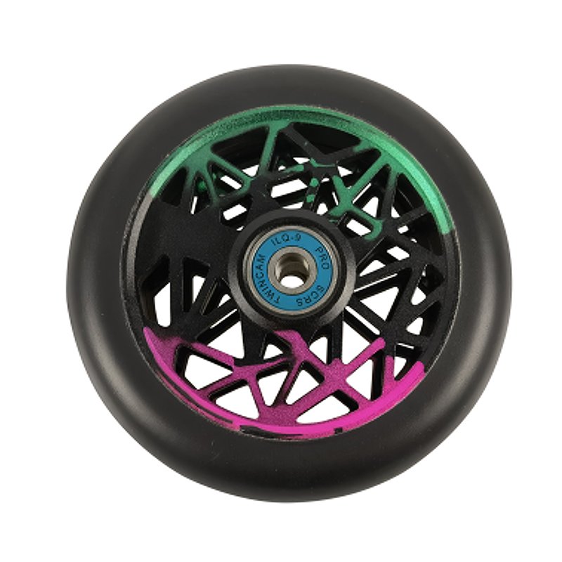 Pro Stunt Scooter Wheels Aluminum Alloy Hub Scooter Replacement Parts Accessories Pu Wear-resistant Kick Scooter Wheels