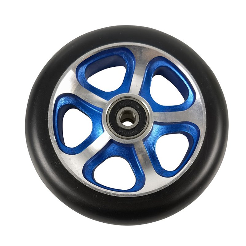 Pro Stunt Scooter Wheels Aluminum Alloy Hub Scooter Replacement Parts Accessories Pu Wear-resistant Kick Scooter Wheels