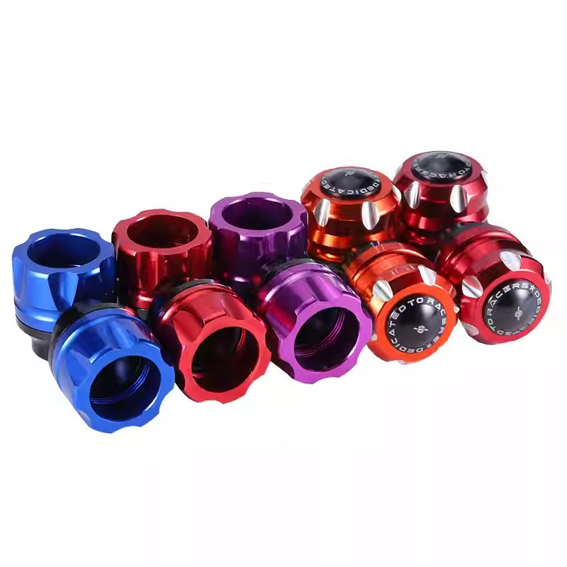 Motorcycle anti drop cup aluminum alloy shock absorber cup hexagonal anti drop cover