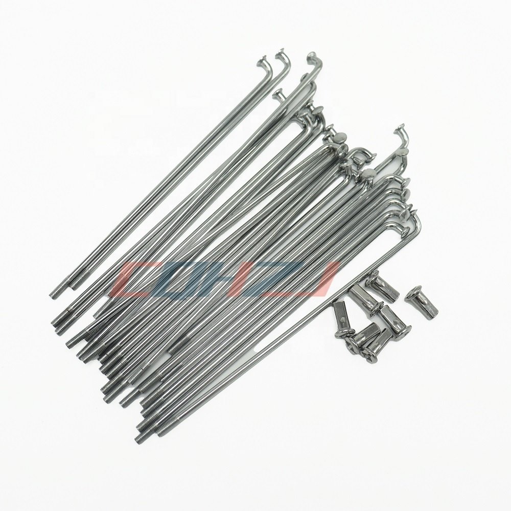 CQHZJ Superior Quality Motorcycle Spare Parts Stainless Steel Spokes And Nipples