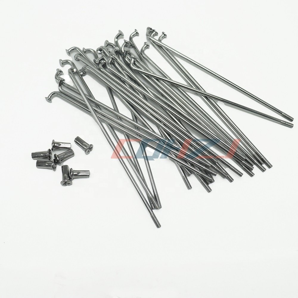 CQHZJ Superior Quality Motorcycle Spare Parts Stainless Steel Spokes And Nipples