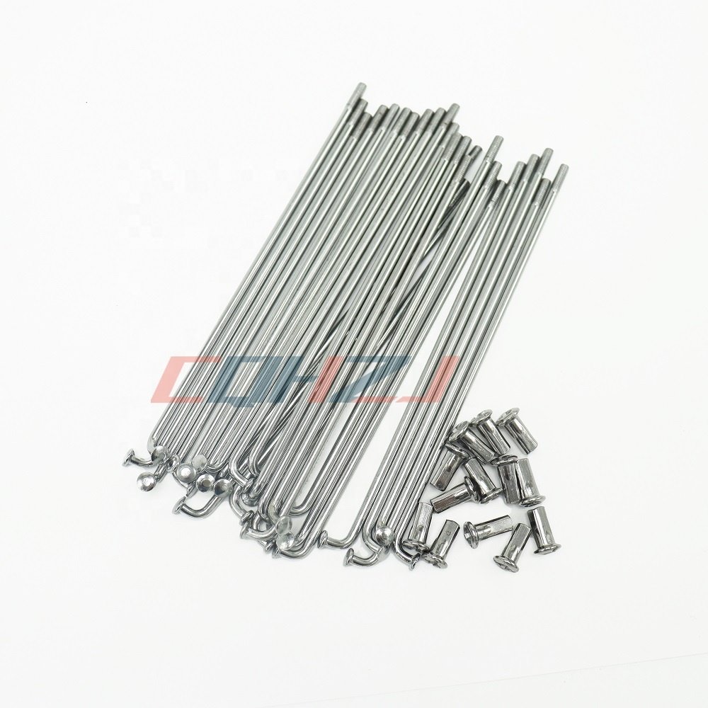 CQHZJ Superior Quality Motorcycle Spare Parts Stainless Steel Spokes And Nipples