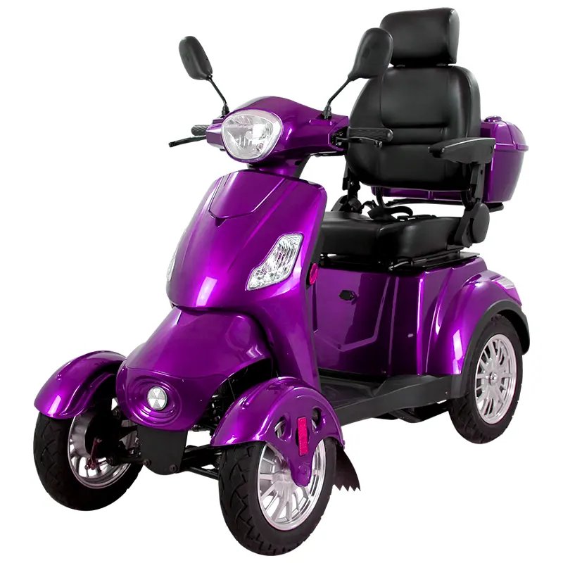 US/EU warehouse Fat tire mobility scooter Handicapped Foldable Lightweight 4 Wheel Power Mobility Electric Scooter for elderly