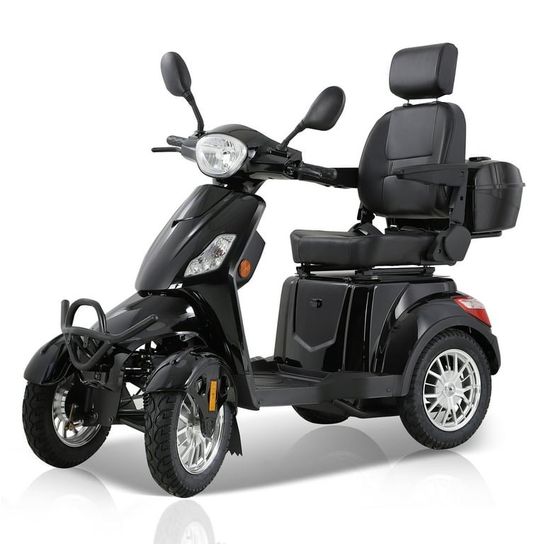 US/EU warehouse Fat tire mobility scooter Handicapped Foldable Lightweight 4 Wheel Power Mobility Electric Scooter for elderly