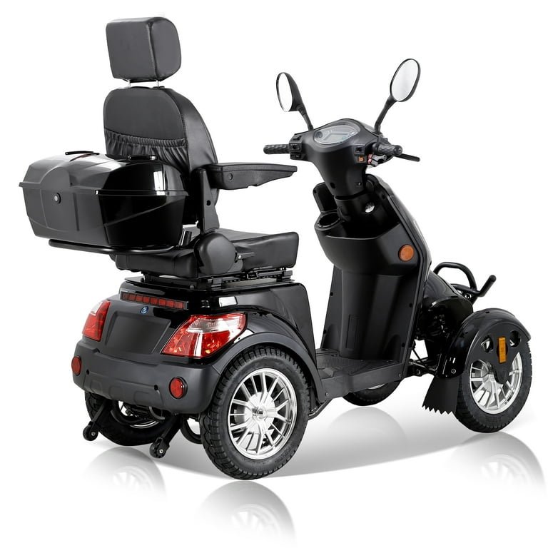 US/EU warehouse Fat tire mobility scooter Handicapped Foldable Lightweight 4 Wheel Power Mobility Electric Scooter for elderly