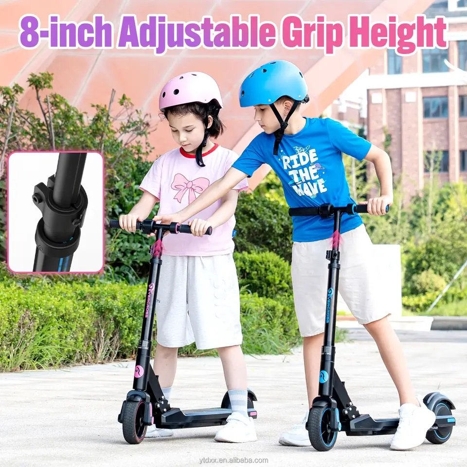 KOOLUX Dropshipping US EU Warehouse Stock Electric Kids Scooter Customized Two Wheel Foldable Lithiumion Battery Scooter