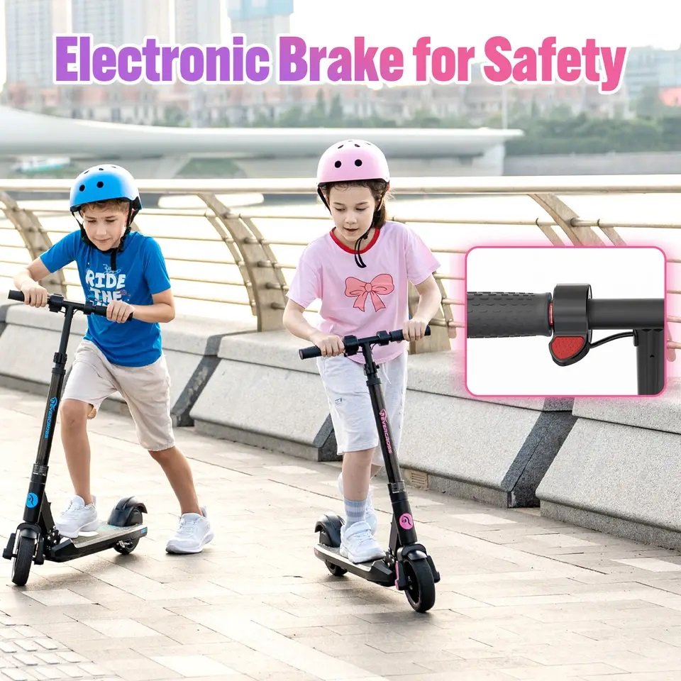 KOOLUX Dropshipping US EU Warehouse Stock Electric Kids Scooter Customized Two Wheel Foldable Lithiumion Battery Scooter