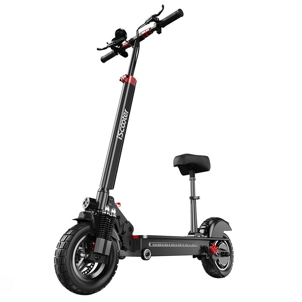 iScooter iX5 10 inch Off-road Electric Scooter 15Ah Battery 40-45km Range 1000W Motor 45km/h Max Speed 6 Shock Absorbers
