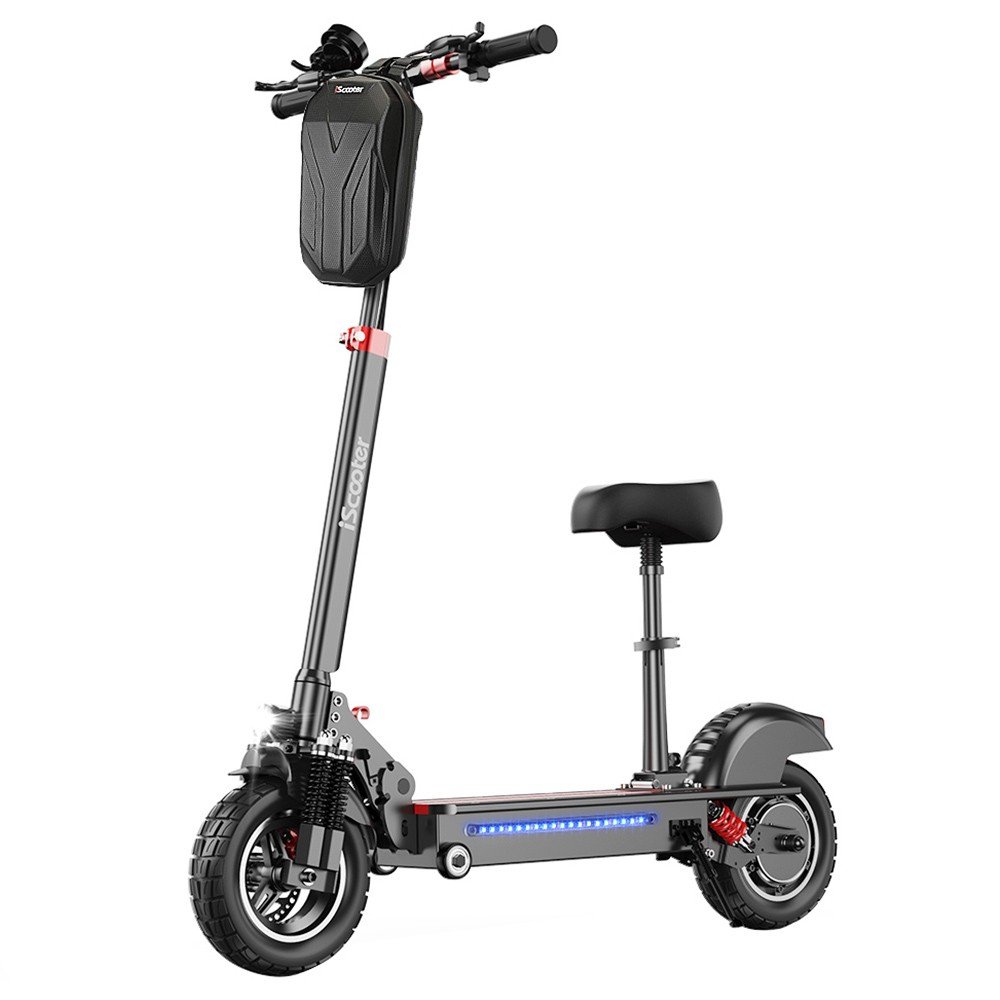 iScooter iX5 10 inch Off-road Electric Scooter 15Ah Battery 40-45km Range 1000W Motor 45km/h Max Speed 6 Shock Absorbers