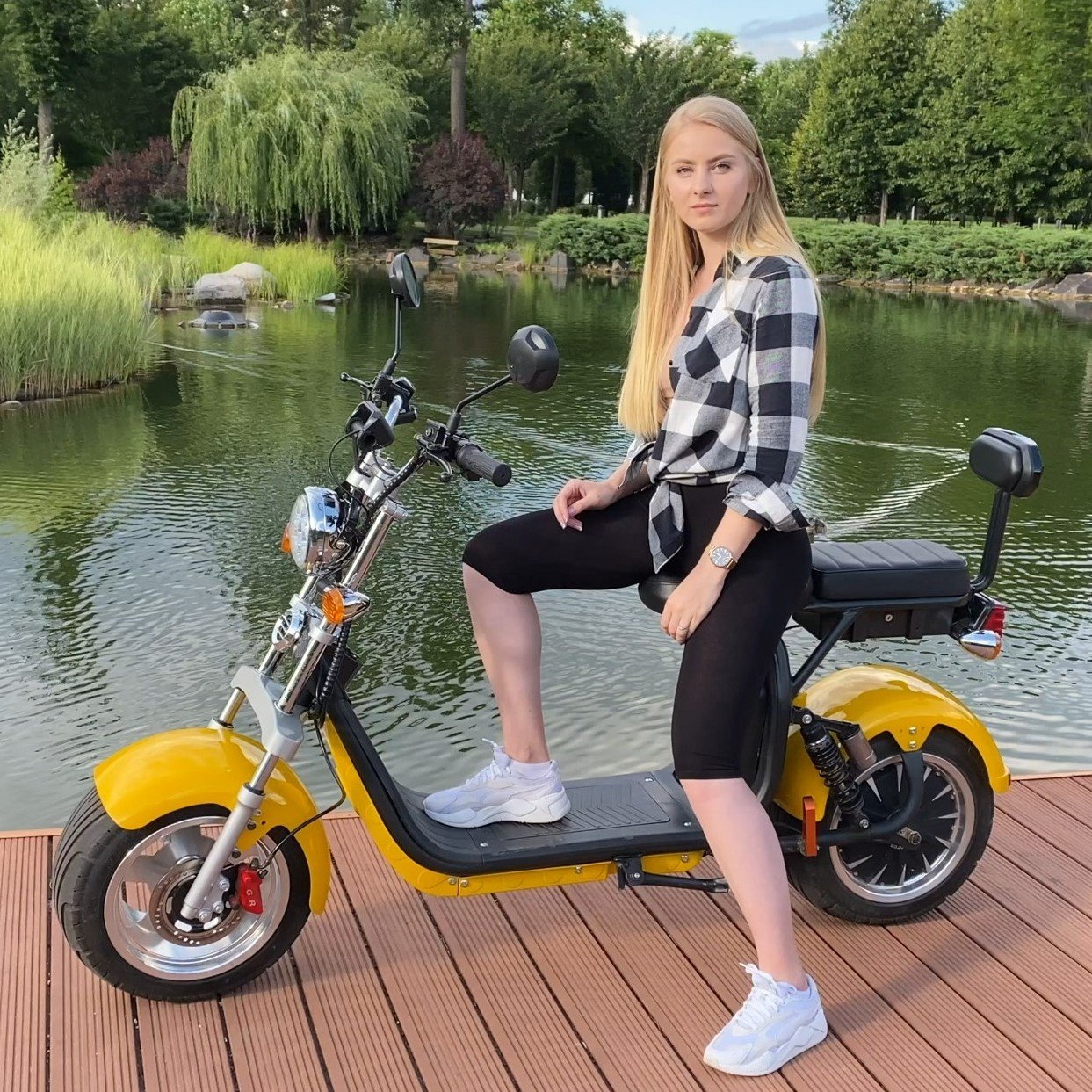 2024 New Electric Scooters For Men 1500W/2000W Aluminum Alloy Newest Design E-Bike 10 Inch halei Durable Big Wheel Citycoco