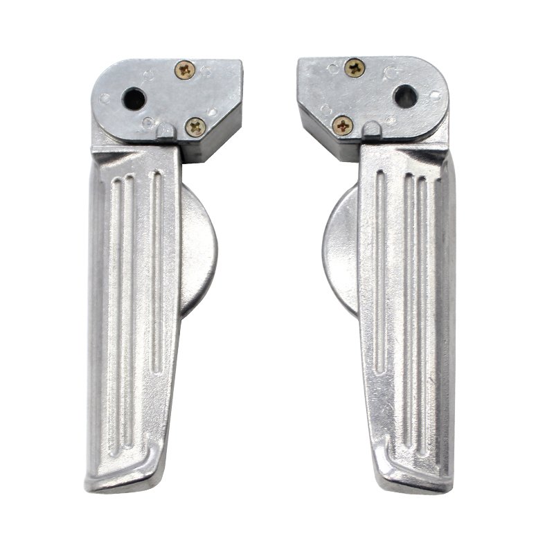 Footrest Motorcycle Passenger Pegs Rear Foot Pedals Silvery Electric Scooter Footrests